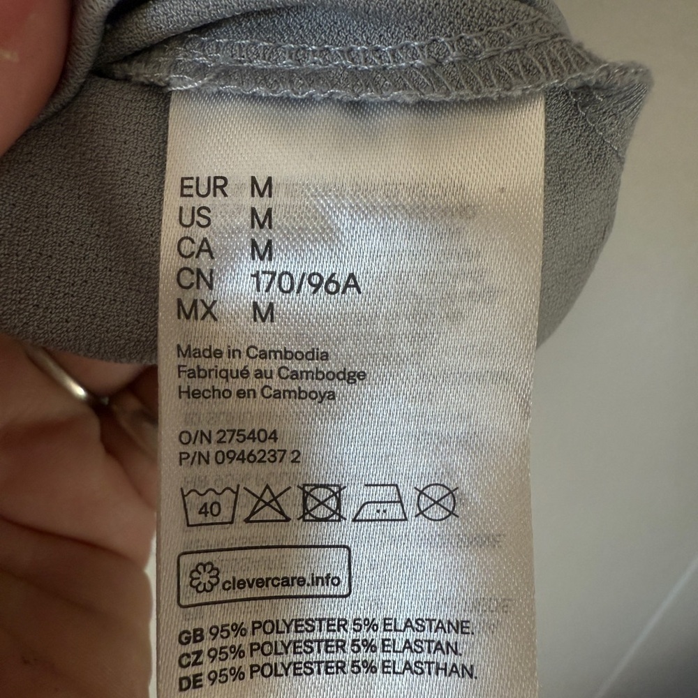3for30 H&M Gray Cap Sleeve Relaxed Blouse - Picture 3 of 8